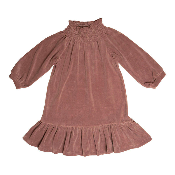 Nova Velour Dress - Heather Rose