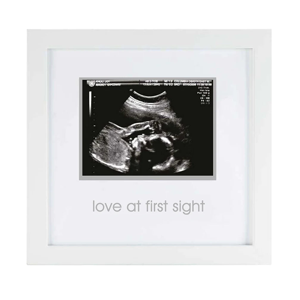 Celebrate your bundle of joy with Pearhead's sonogram frame! Comes with an easel and sawtooth hanger, plus an acid-free beveled mat for your precious 3