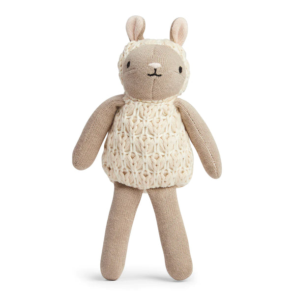 avery row little baby gift sheep doll. knitt organic cotton