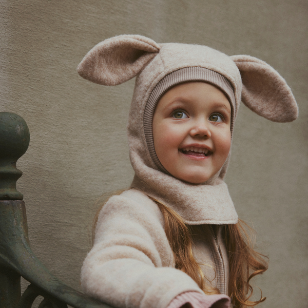 Bunny Balaclava | Sand 12-24m, 4-6m