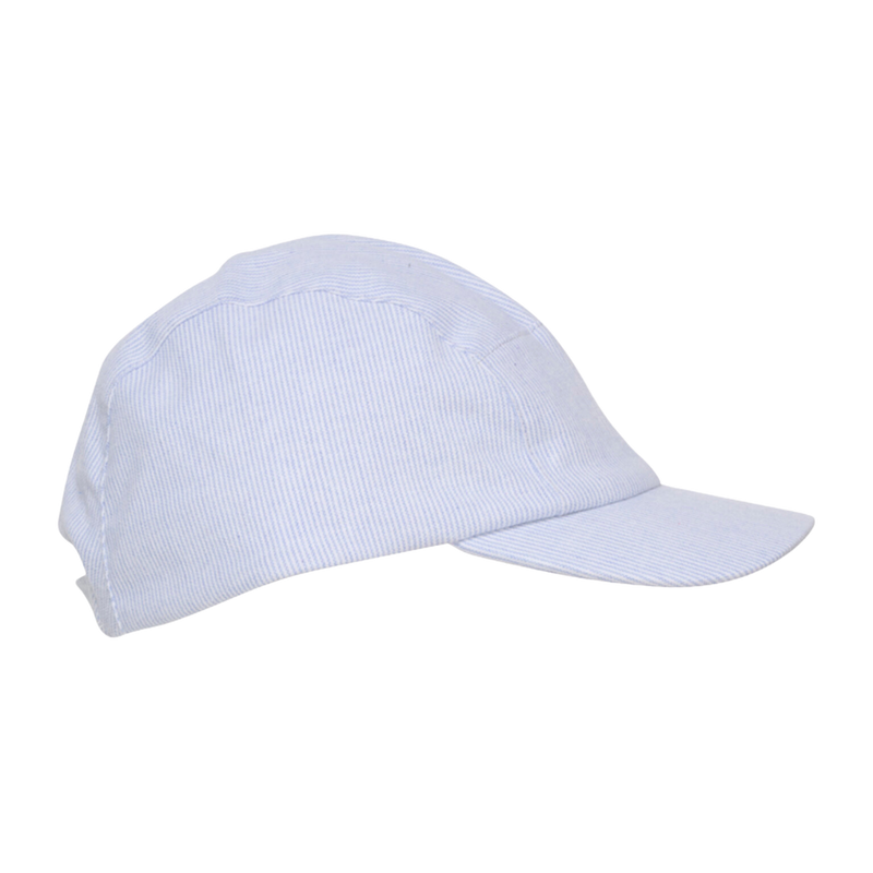 baby & kids summer cotton baseball cap. Huttelihut. Blue and white stripped. free shipping over $100, duties included