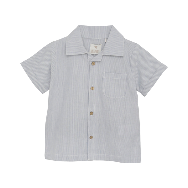 Huttelihut Button down boys shirt. Great for Polo inspired, tennis club look.Let your child make a statement in fashion while enjoying precious moments with mom. With its timeless design and impeccable quality, the Huttelihut Button Down Woven Shirt is a must-have addition to any young trendsetter's wardrobe.  free shipping to Canada and the US on orders over $100, with standard shipping rates of $6 CAD / $4.30 USD for orders below. Plus, rest assured, duties into the US are included. 