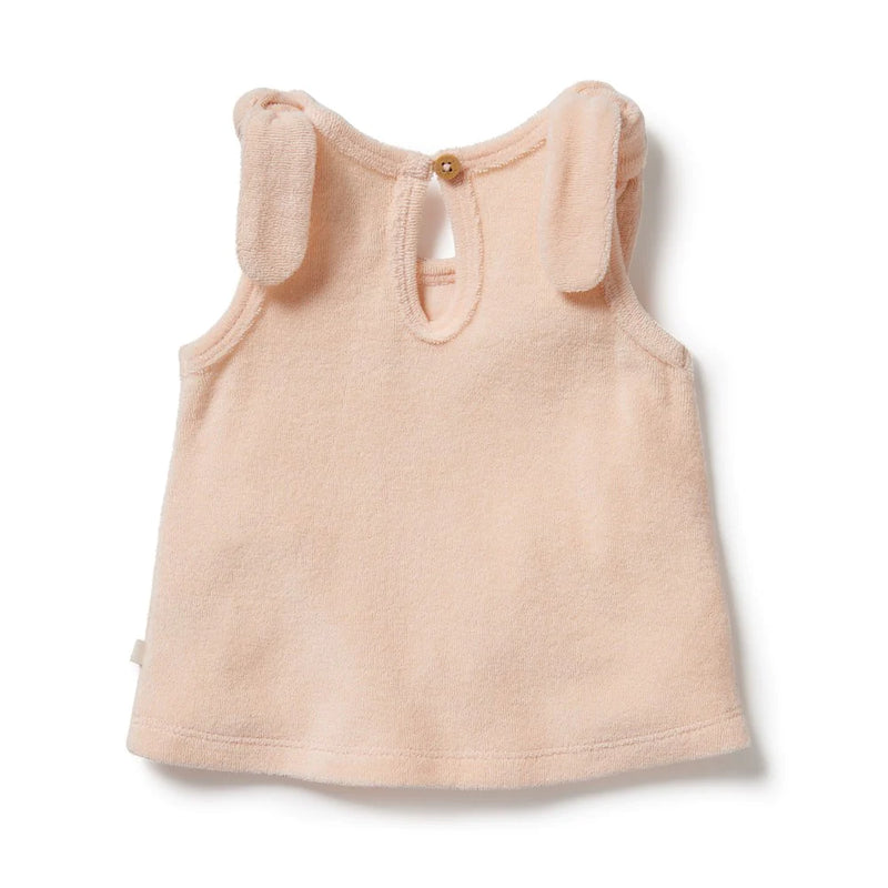 WILSON AND FRENCHY SUNSHINE ORGANIC TERRY TIE SINGLET (18-24m)