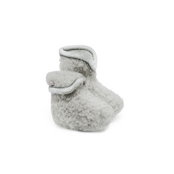 Wool Pile Booties - Grey